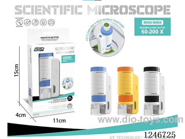 Handheld Microscope 60X-200X in included battery