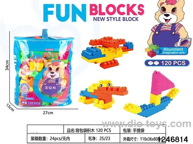 120PCS building  block in hand bag