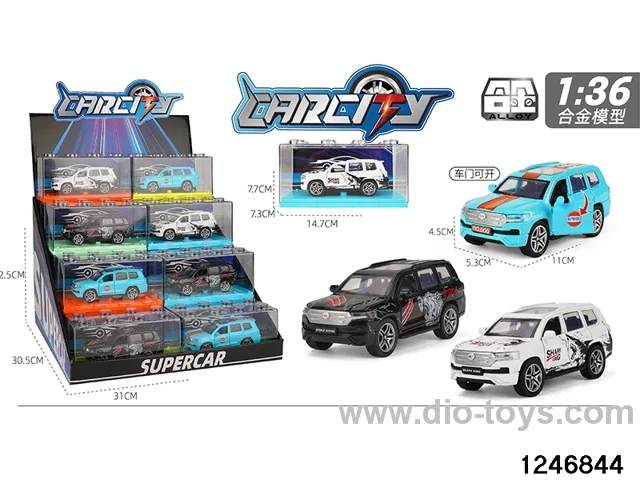 1:36 pull back metal car