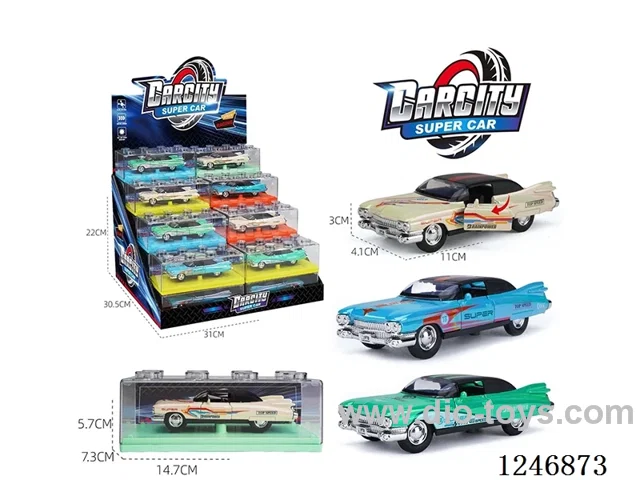 1:36 pull back alloy car 32PCS 3 colors mixed