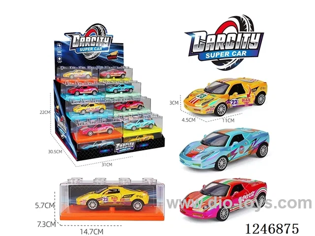 1:36 pull back alloy car 32PCS 3 colors mixed