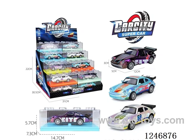 1:36 pull back alloy car 32PCS 3 colors mixed