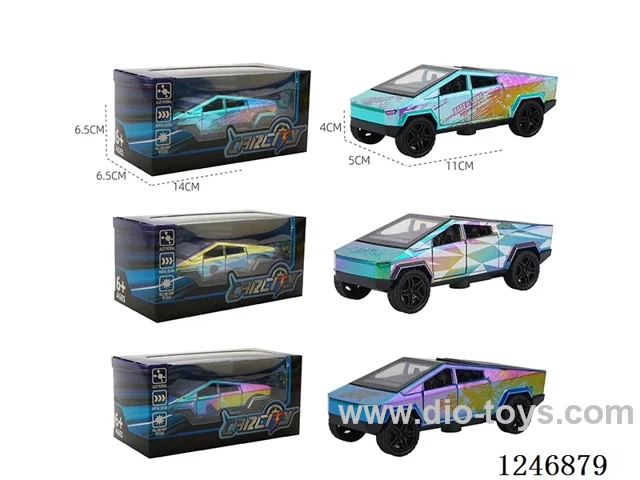 1:36 pull back alloy car 3 colors mixed