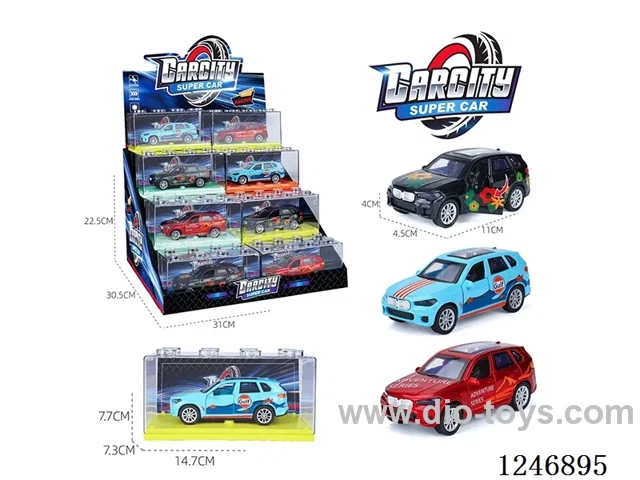 1:36 pull back alloy car 24PCS 3 colors mixed
