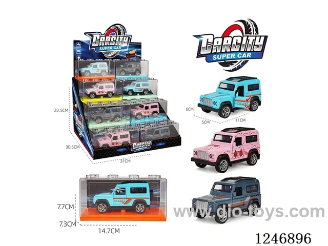 1:36 pull back alloy car 24PCS 3 colors mixed