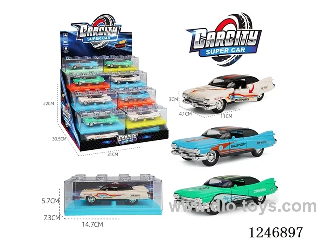 1:36 pull back alloy car 32PCS 3 colors mixed