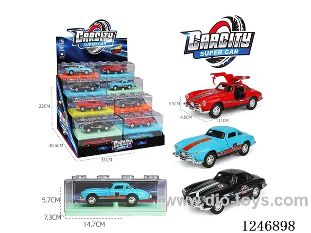 1:36 pull back alloy car 32PCS 3 colors mixed