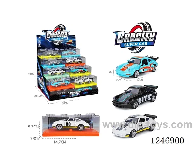 1:36 pull back alloy car 32PCS 3 colors mixed
