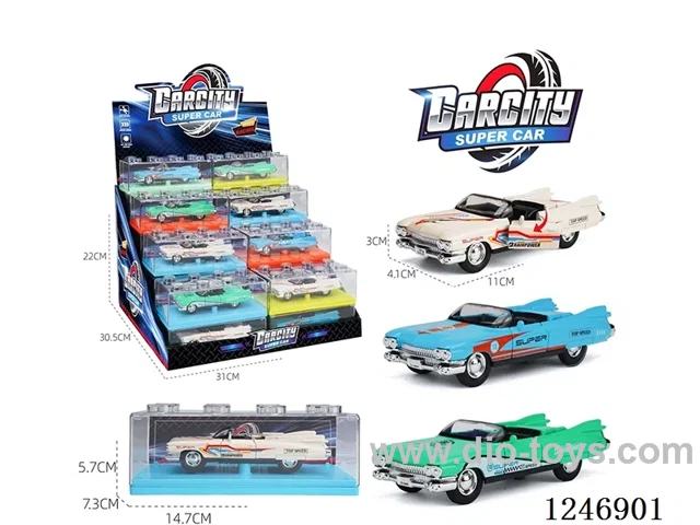 1:36 pull back alloy car 32PCS 3 colors mixed