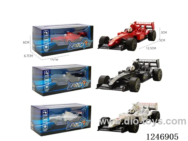 1:36 pull back alloy car 3 colors mixed