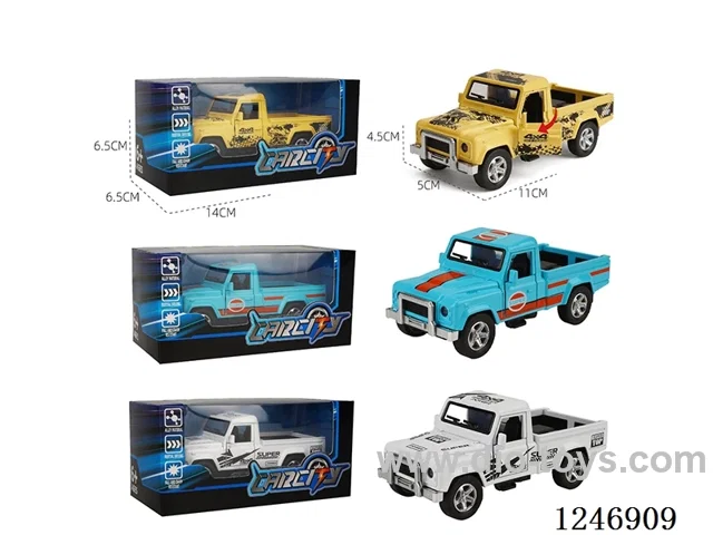 1:36 pull back alloy car 3 colors mixed