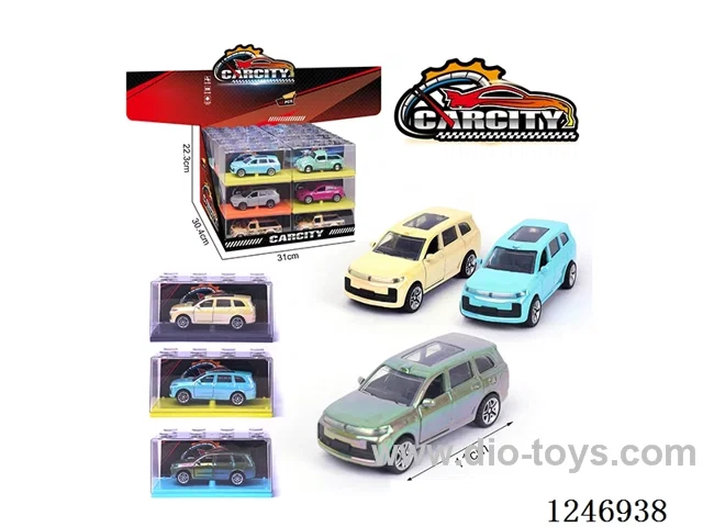 1:36 pull back alloy car 24PCS 3 colors mixed
