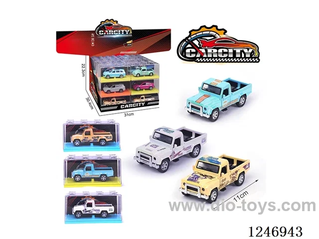 1:36 pull back alloy car 24PCS 3 colors mixed
