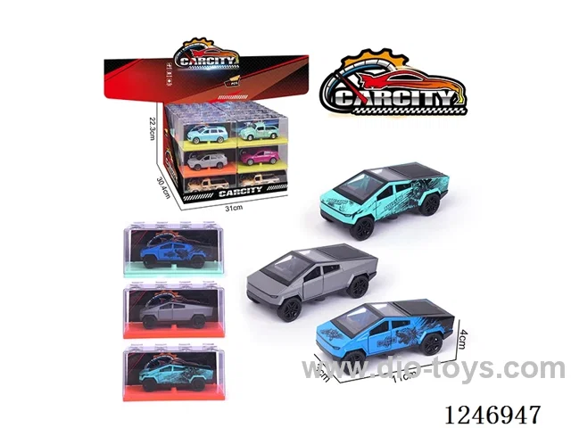 1:36 pull back alloy car 24PCS 3 colors mixed