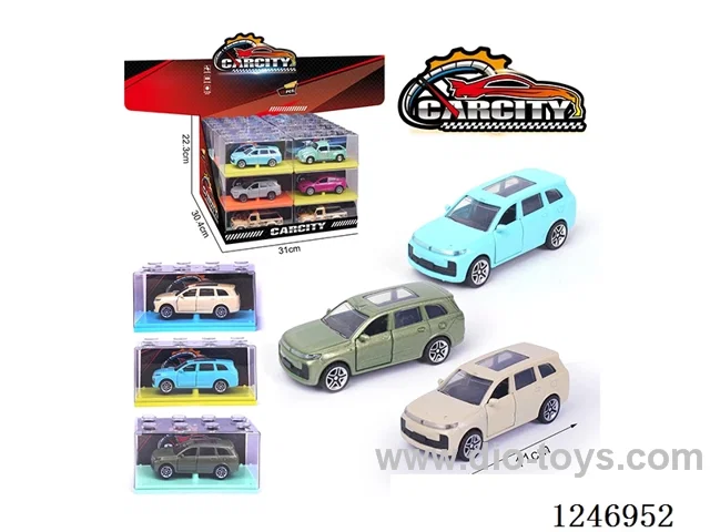 1:36 pull back alloy car 24PCS 3 colors mixed