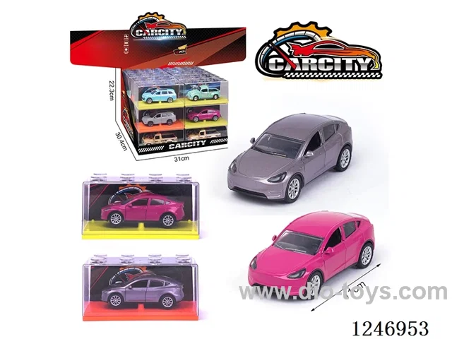 1:36 pull back alloy car 24PCS 3 colors mixed