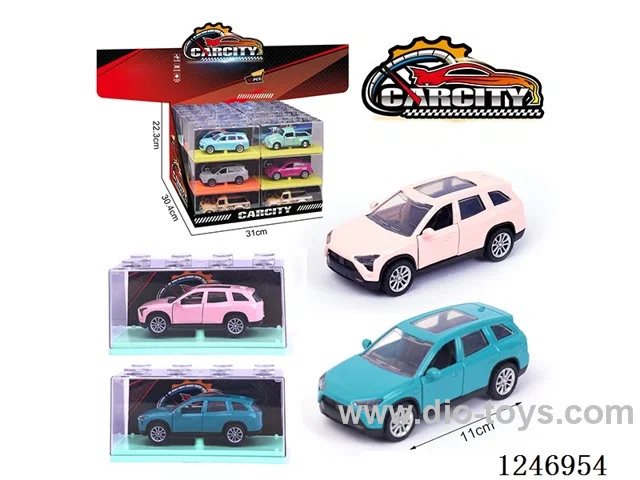 1:36 pull back alloy car 24PCS 3 colors mixed