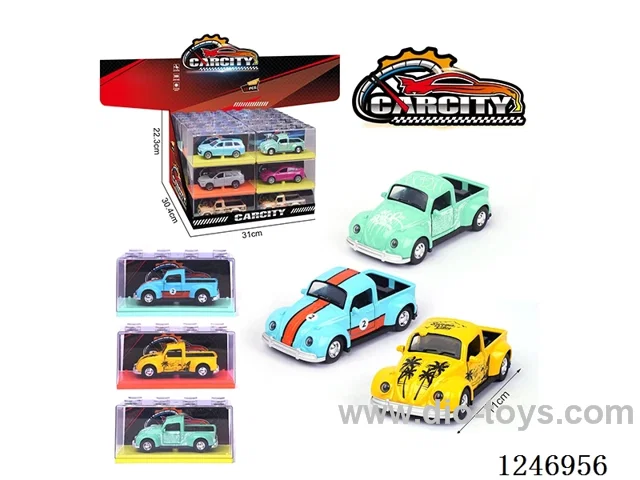 1:36 pull back alloy car 24PCS 3 colors mixed