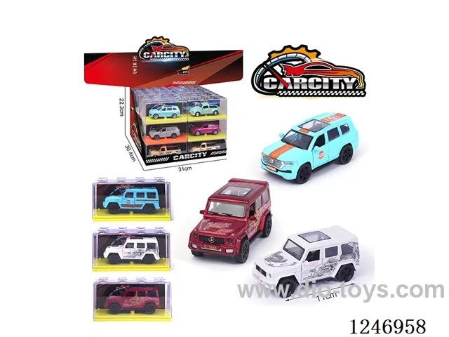 1:36 pull back alloy car 24PCS 3 colors mixed
