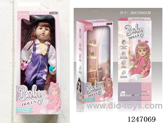 22 inch doll Multi-colour mixed packaging with IC (LR44 battery *2)
