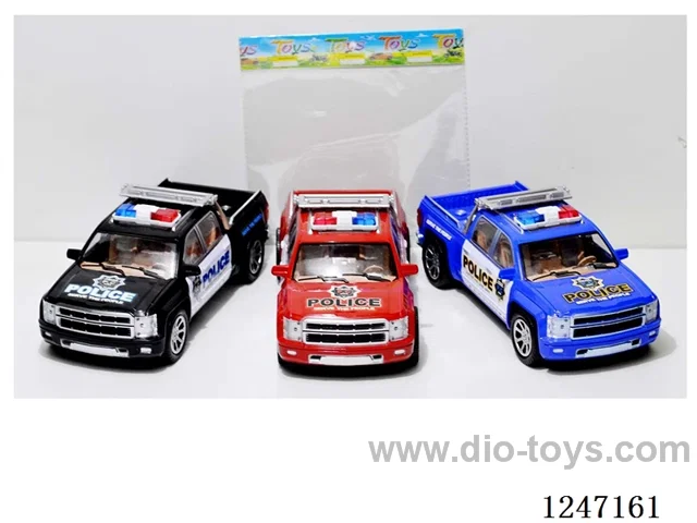 inertia police car 3 colors mixed