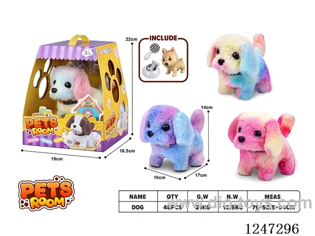 B/O plush toy with accessories + sound not included battery