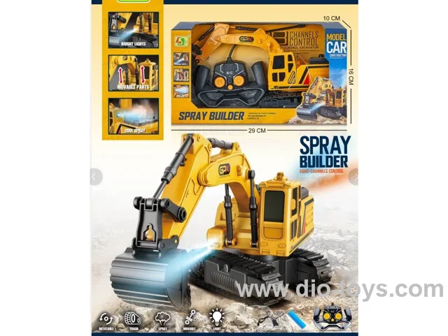RC TRUCK with light and smoking in colour box