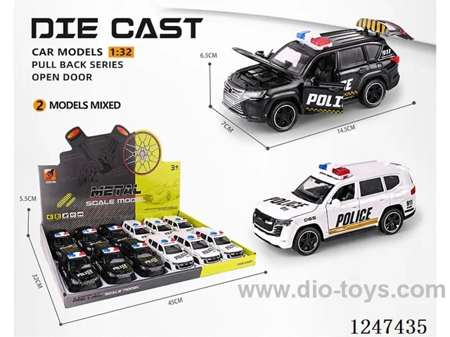 1:32 pull back alloy car 4 doors openable 12PCS W L/M