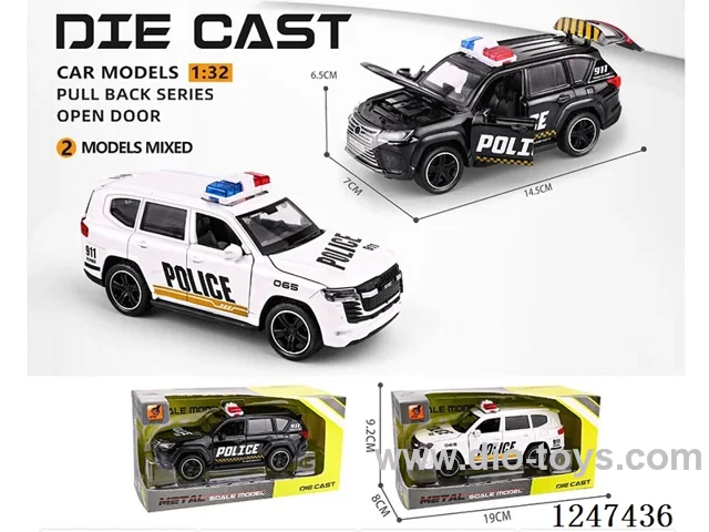 1:32 pull back alloy car 4 doors openable W L/M