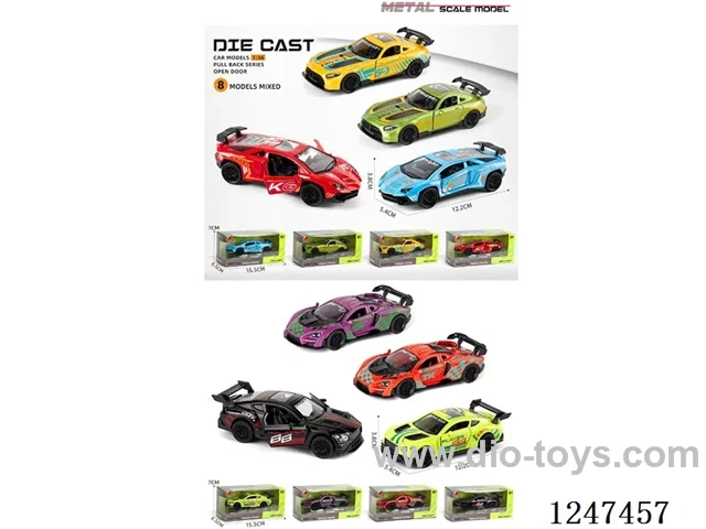 1:36 pull back alloy car openable door W L/M