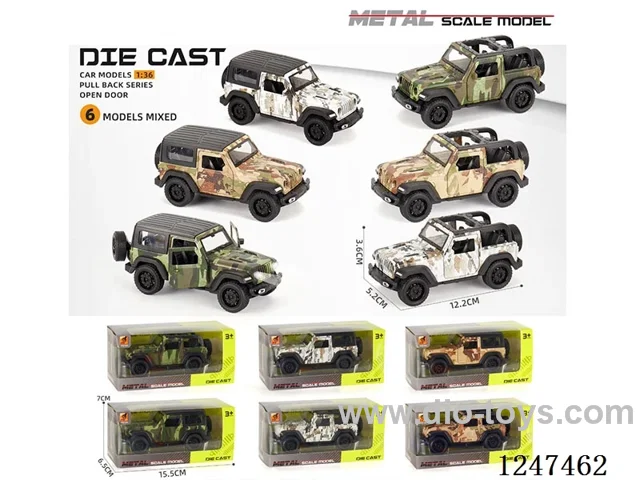 1:36 pull back alloy car 3 doors openable