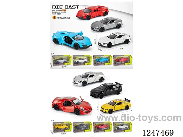 1:36 pull back alloy car openable door W L/M