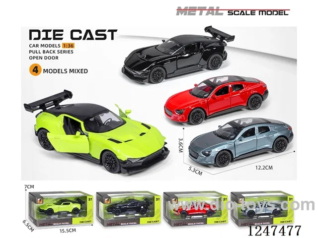 1:36 pull back alloy car openable door W L/M