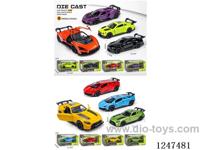 1:36 pull back alloy car openable door W L/M