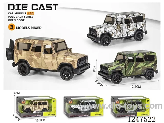 1:36 pull back alloy car 3 doors openable