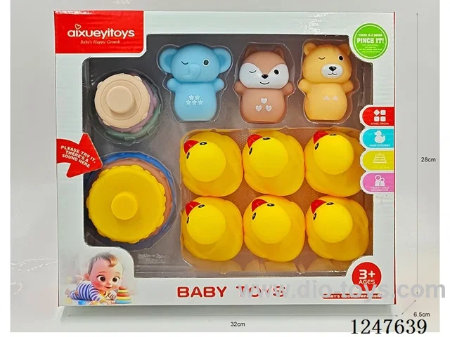 Stacking Vitreous Enamel Little Yellow Duck