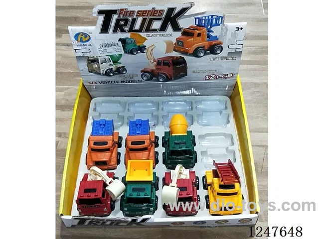 Fun Inertia Engineering Fire Truck 12PCS