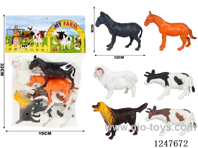 6PCS PVC Animal Set