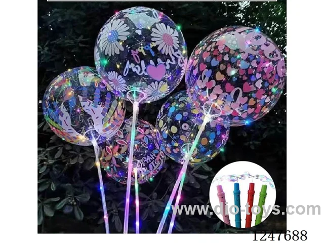 20" Double Sided Printing Illuminated Bobble Ball Set