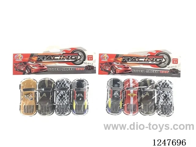 Light alloy pull back car
