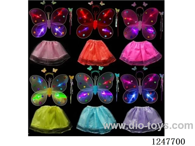 Single layer light up 4 pieces wings