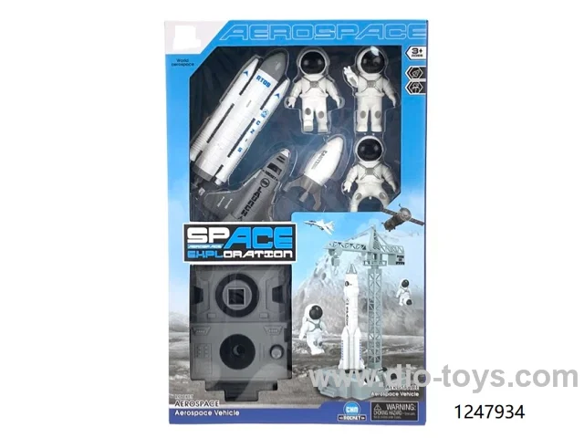 Aircraft Rocket Launch Pad Rocket Catapult Aircraft Astronaut Suit in window box