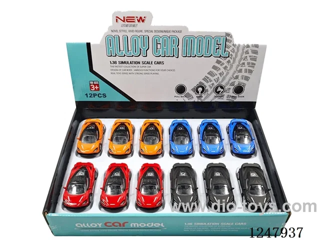 1：43 pull back alloy car 12PCS
