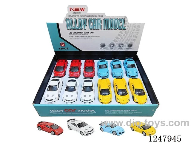 1：36 pull back alloy car 12PCS