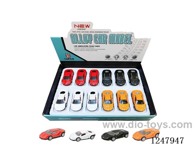 1：43 pull back alloy car 12PCS