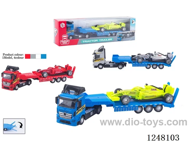 Free wheel trailer set