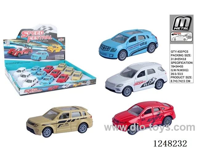 pull back alloy car 12PCS