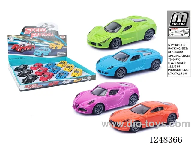 pull back alloy car 12PCS