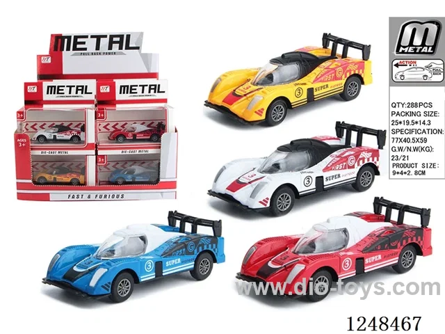 pull back alloy car 12PCS
