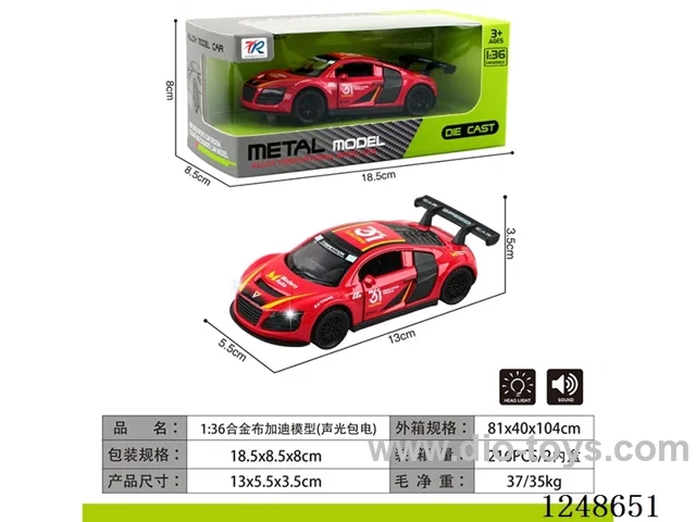 1:36 Alloy Bugatti Model W L/M included battery